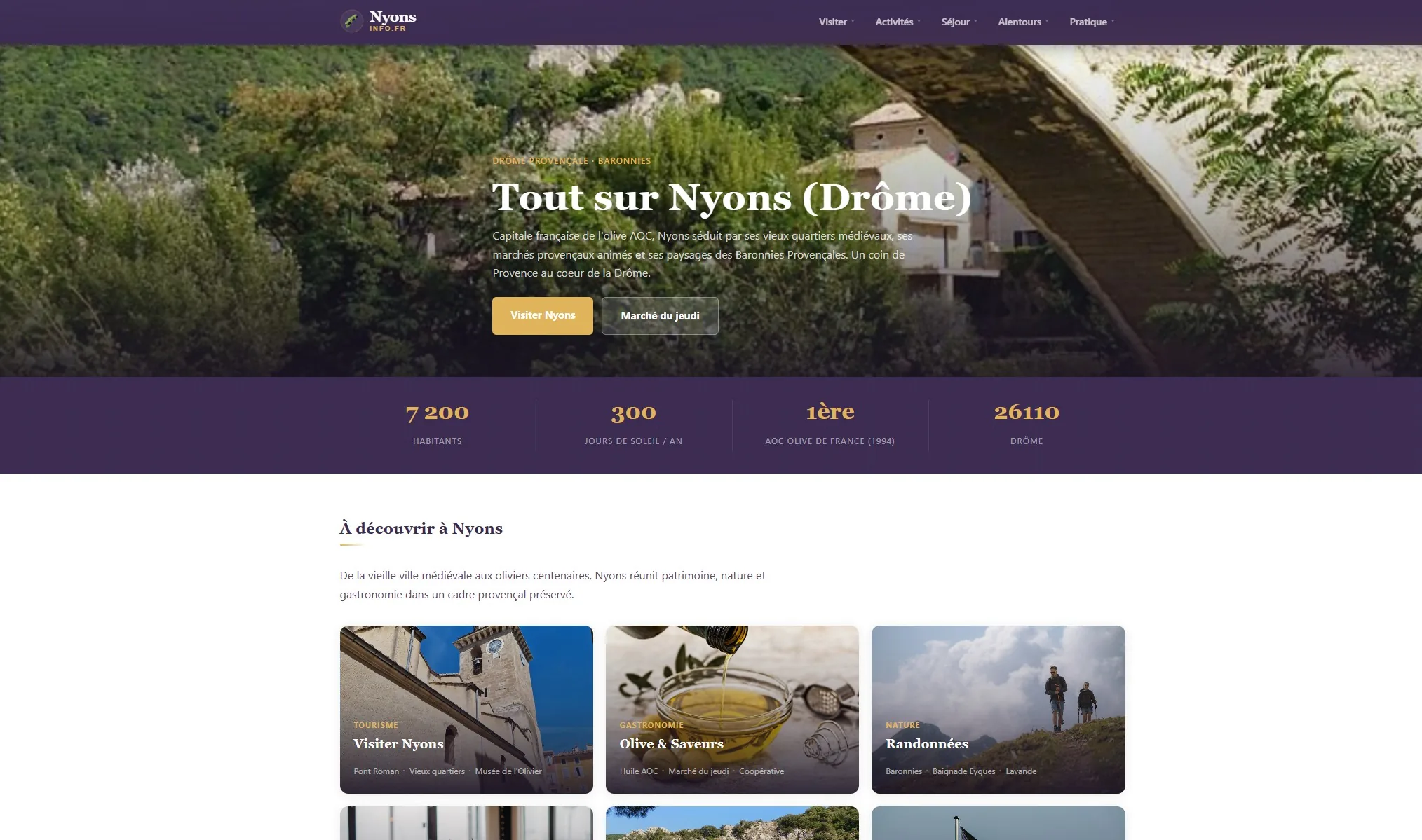Nyons-info, site local Drôme provençale