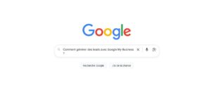 generer lead google my business